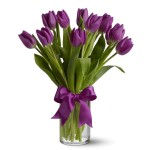 Purple Tulips - 12 Stems