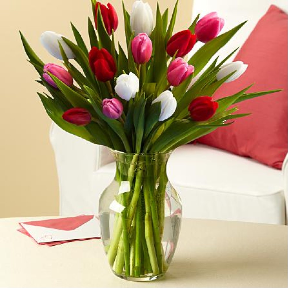 Sweetheart Tulips - 15 Stems
