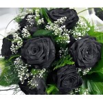 Black Roses - 6 Stems Bouquet