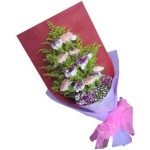 Carnation Hand Bouquet - 10 Stems Bouquet